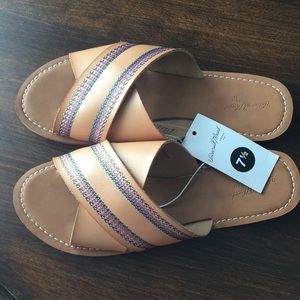 Women’s Nude Slip On Sandals